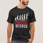 T-shirt Ultimate Frisbee Evolution Flying Disk Sport (Devant)