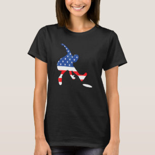 T-shirt Ultimate Frisbee Player Disque Golf 4 juillet Amer