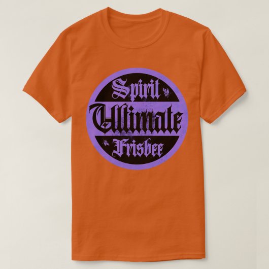T-shirt Ultimate Frisbee Purple Spirit (Design devant)