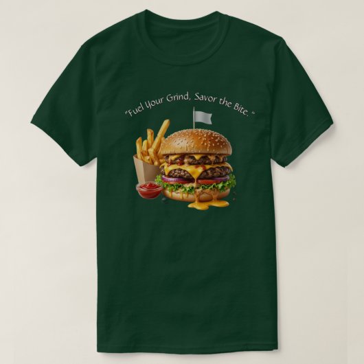 T-shirt Ultime Double Cheeseburger & Frites Graphique T-Sh (Design devant)