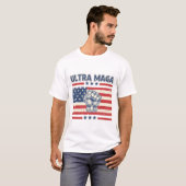 T-shirt Ultra MAGA - Donald Trump patriotique (Devant entier)