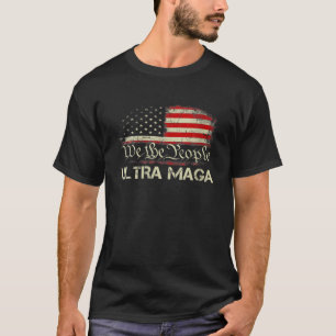 T-shirt Ultra Maga Fière Anti Biden US Drapeau Pro Trump 2