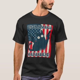 T-shirt Ultra Maga Madafakas Chats Top Draps d'été Pew