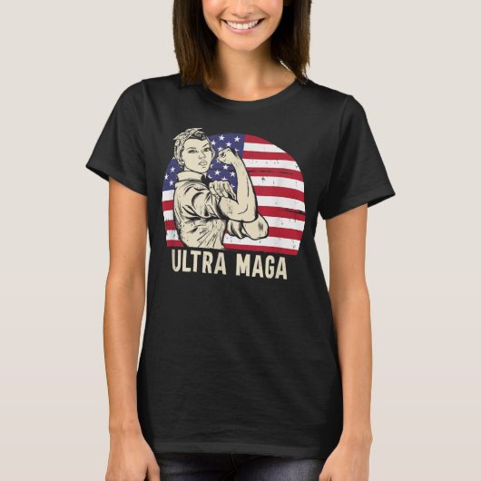 T-shirt Ultra Maga Messy Bun (1) (Devant)