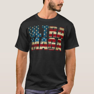 T-shirt Ultra Maga Prouve Ultra Vintage US Drapeau américa
