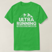 T-shirt Ultra Marathon Pas Assez Ultra Running Cadeau (Design devant)