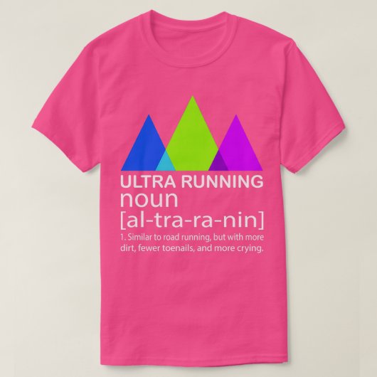 T-shirt Ultra Running Trail Accessoires amp Cadeau (Design devant)