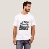 T-shirt Ultra Trail : Parce que les marathons se terminent (Devant entier)