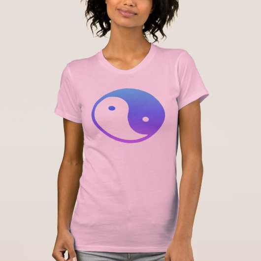 T-shirt ultra-violet de Yin Yang (Devant)