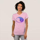 T-shirt ultra-violet de Yin Yang (Devant entier)