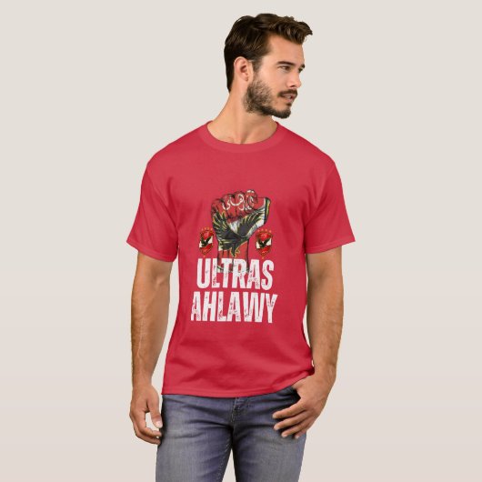 T-shirt ULTRAS AHLAWY Al Ahly Football Club Fans égyptiens (Devant entier)