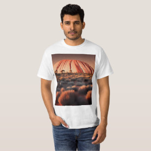 T-shirt Uluru "Ayers Rock" Australia Oil Paint,