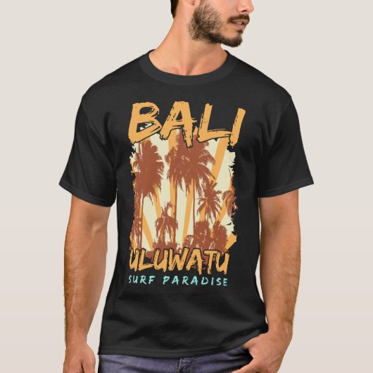 T-shirt Uluwatu-Bali-surf-paradis-Tee (Devant)