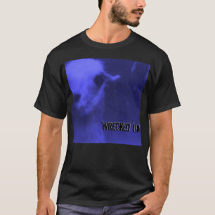 T-shirt 'Um chemise 1995 bleue détruite de tour du monde