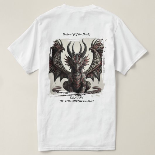 T-shirt Umbral Dragon de l'Archipel (Design dos)