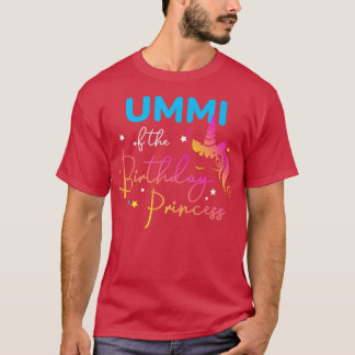 T-shirt Ummi of the Birthday Princess Bday Unicorn Rainbow
