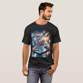 T-shirt un affichage d'ordinateurs portables avec la vente