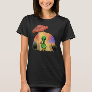 T-shirt Un Alien A Enlevé Un Trippy Psychédélique De Champ