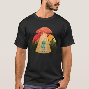 T-shirt Un Alien A Enlevé Un Trippy Psychédélique De Champ