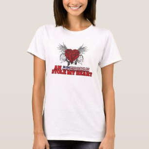 T-shirt Un Américain a volé mon coeur