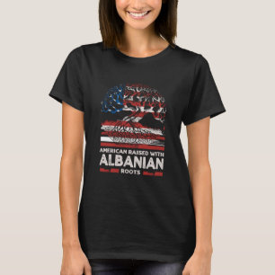 T-shirt Un Américain aux racines albanaises Patriotique Al