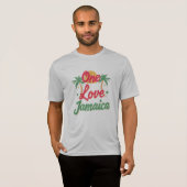 T-shirt Un amour Jamaïque (Devant entier)