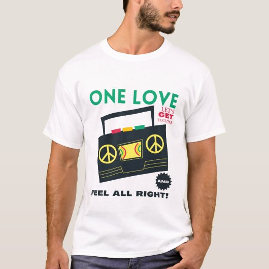 T-shirt Un amour Jamaïque (Devant)