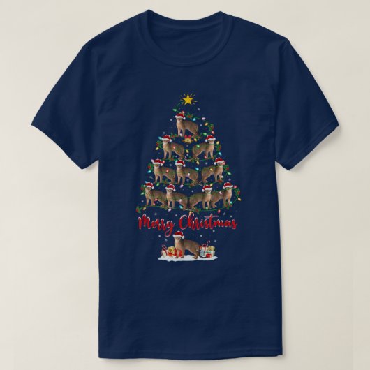 T-shirt Un amoureux Abyssin qui correspond Père Noël Noël  (Design devant)