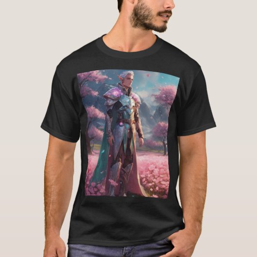 T-shirt Un angle diable masculin (Devant)
