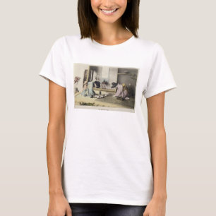 T-shirt Un appel d'après-midi, c.1880 (albumen coloré pa
