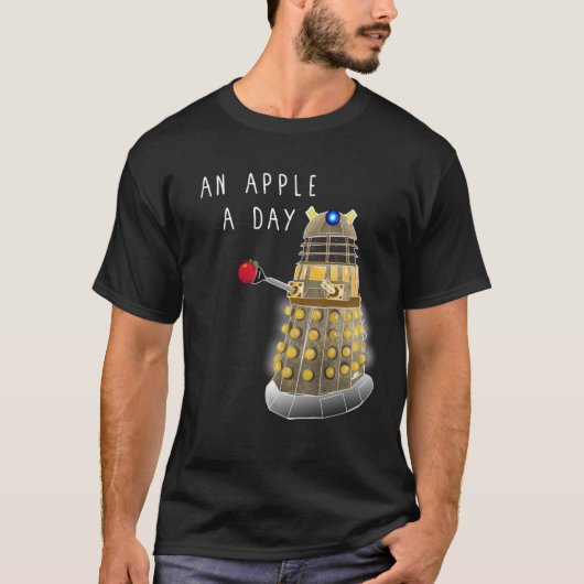 T-shirt Un Apple par jour garde le docteur loin de l'essen (Devant)