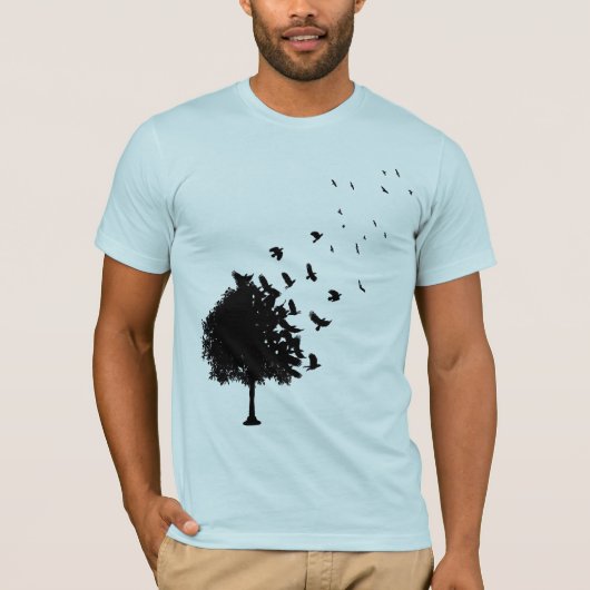 T-shirt Un arbre des corneilles (Devant)