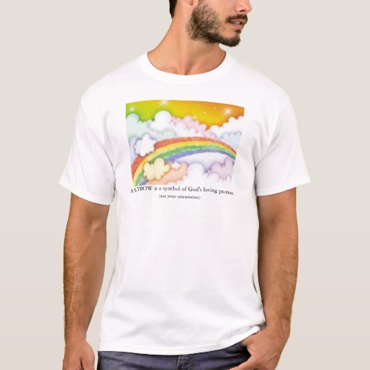 T-shirt Un arc-en-ciel est… (Devant)