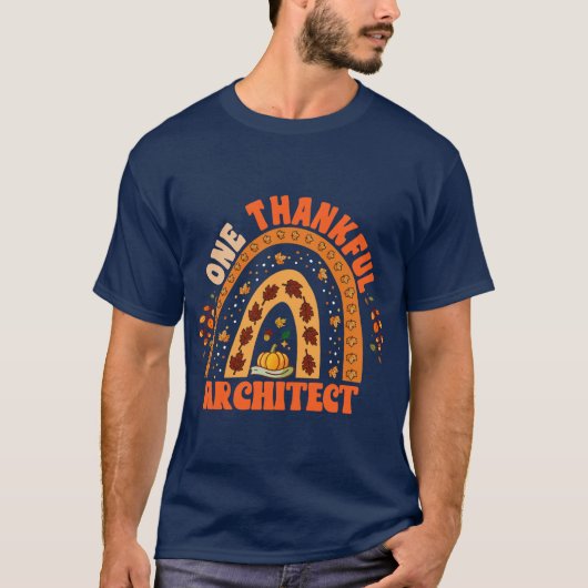 T-shirt "Un Architecte Heureux" Thanksgiving (Devant)