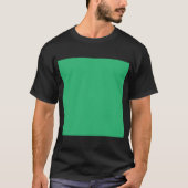 T-shirt un arrière - plan vert avec une bordure blanche (Devant)