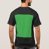 T-shirt un arrière - plan vert avec une bordure blanche (Dos)