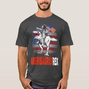 T-shirt Un astronaute à cheval sur un 4 juillet américain