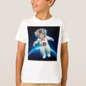T-shirt Un astronaute de chat dans l'espace (Devant)