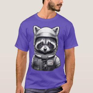 T-shirt Un astronaute de raton laveur dans l'espace 1