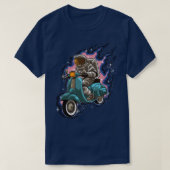 T-shirt Un Astronaute Dirige Un Scooter Galaxy Universe St (Design devant)