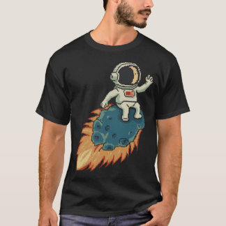 T-shirt Un Astronaute Drôle À Rouler Sur Une Comète Est Sa