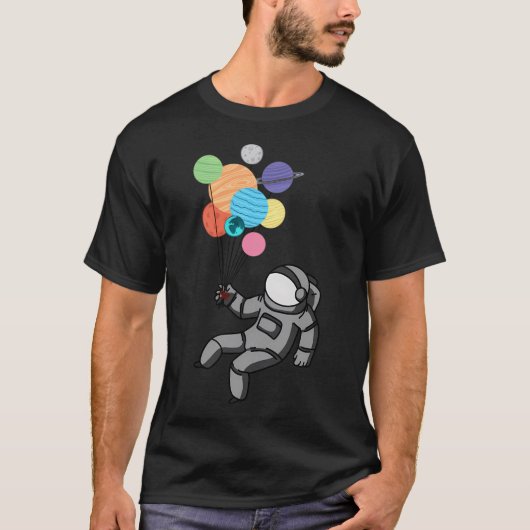 T-shirt Un astronaute flotte (Devant)