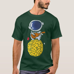T-shirt Un astronaute joue à la guitare drôle Mignonne Mar