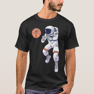 T-shirt Un Astronaute Joue Au Basket-Ball Dans L'Espace