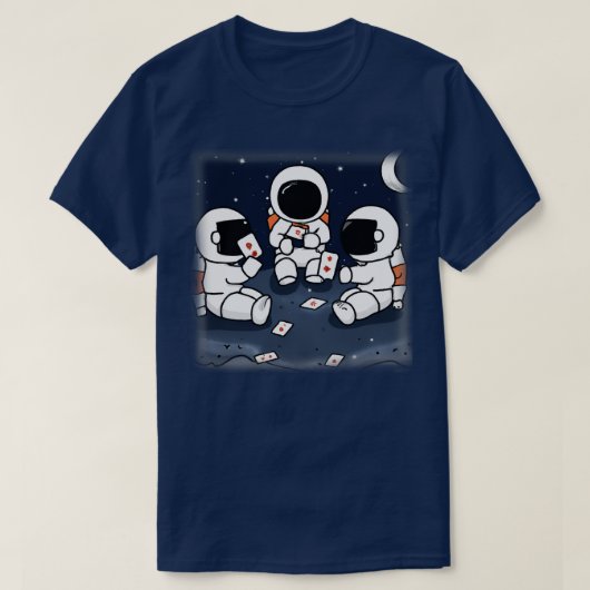 T-shirt Un astronaute joue dans l'espace 1 (Design devant)