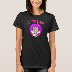 T-shirt Un Astronaute Porte Le Cristal Lune