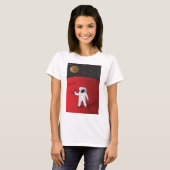 T-shirt Un astronaute sur Mars Space Explorer Red Planet (Devant entier)