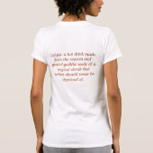 T-shirt Un auteur sans café (Dos)