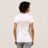 T-shirt Un auteur sans café (Dos entier)