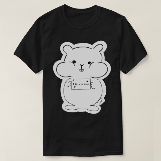 T-shirt Un autocollant de hamster ! (Design devant)